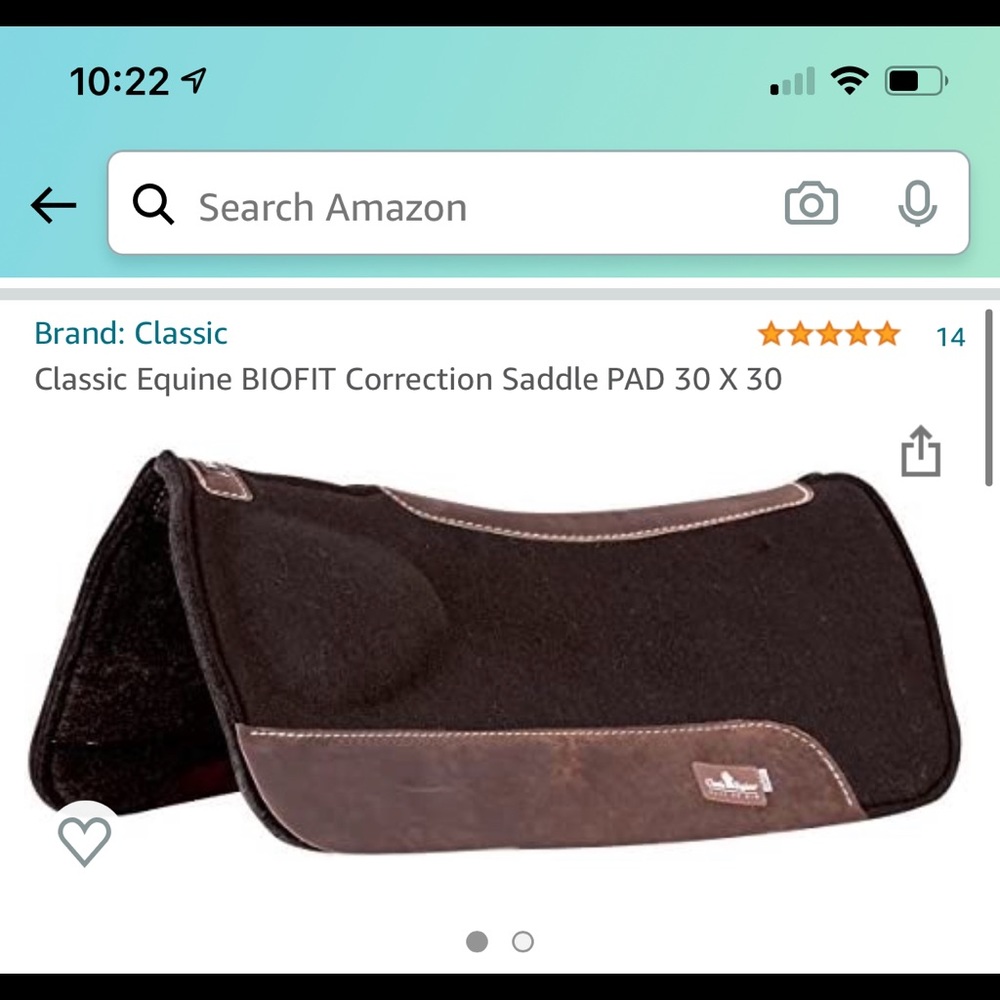 Classic Equine Biofit saddle pad (30X30)